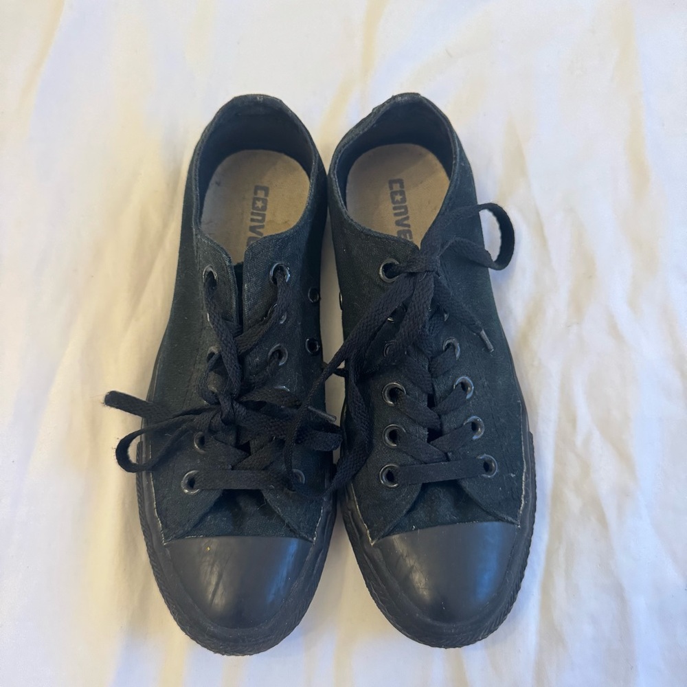 All Black Low-Top Converse